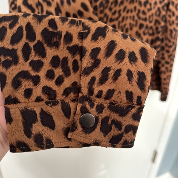 NWT ODDY cheetah fringe button up jacket - Picture 6 of 12